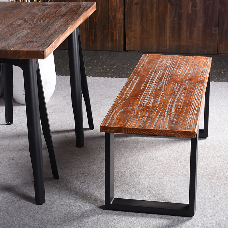 Banc en bois, Brun