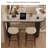 French-Style Minimalist Granite Bar Table-1713712557