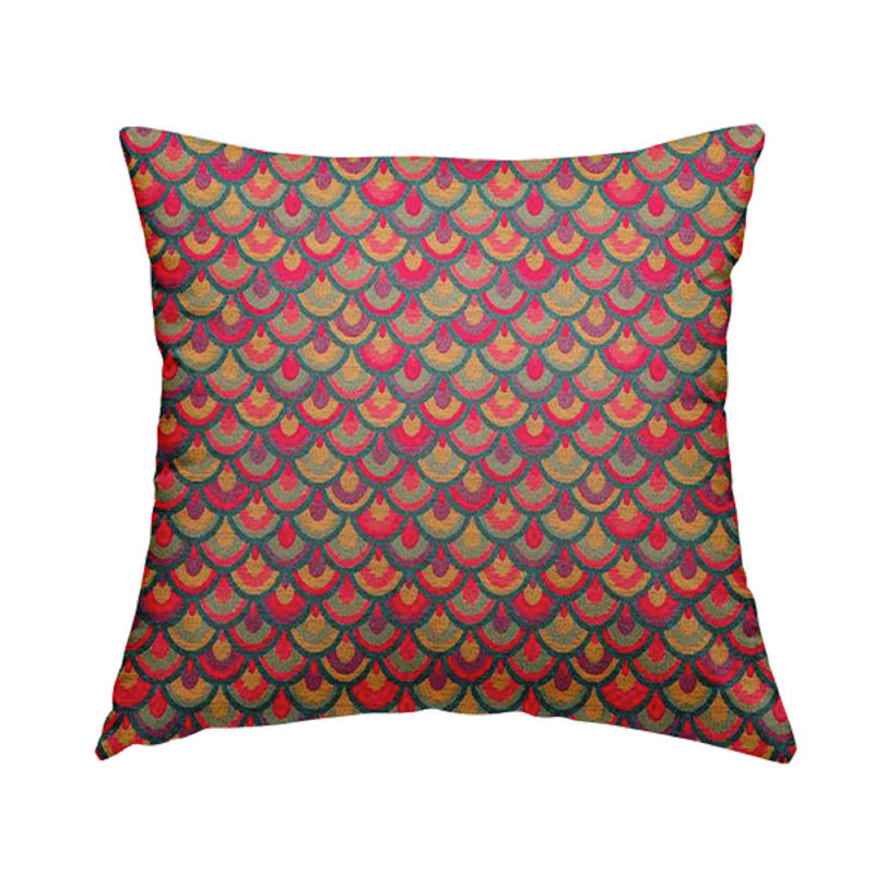 Varner Animal Print Square Cushion, 55cm H x 55cm W x 5cm D, Pink/Teal