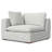 Jasmine Cloud Grey L-Shaped Corner Sectional Sofa, Stain-Repellent Performance Fabric Couch for Living Room, Cloud Grey with Removable Cushions