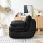 Fauteuil ergonomique, pivotant, paresseux, velours côtelé de haute qualité, compression complète, lecture, activités de détente