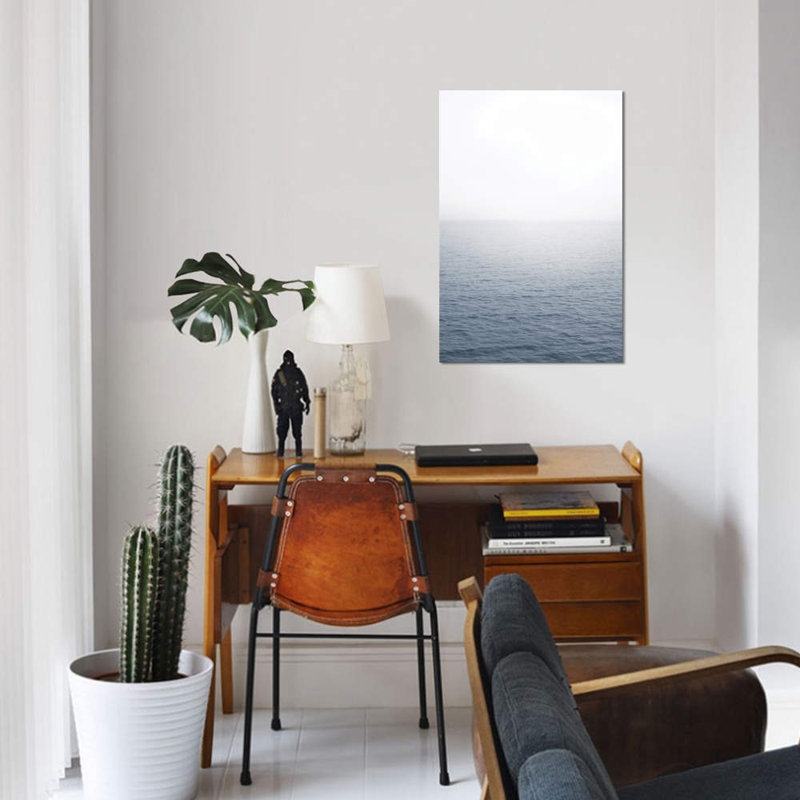 « snow on the lake » par luke anthony gram, reproduction d’impression sur toile tendue, H 18 po x l 12 po x P 1,5 po