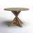 Classic Tan 47.25" Round Dining Table with Stable Cross Trestle Base-984078966