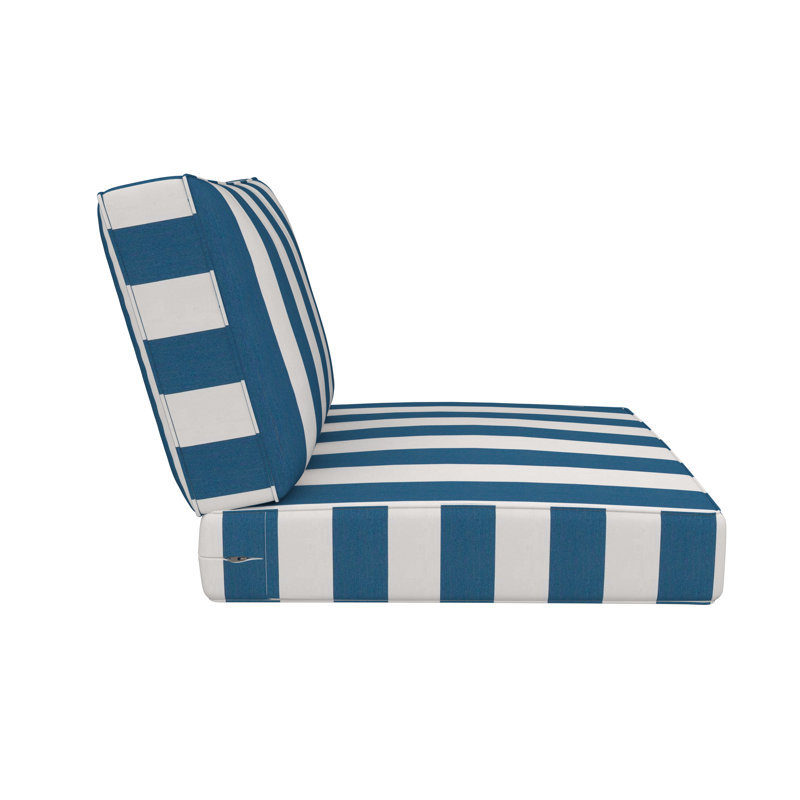Coussin de chaise Sunge, Sunbrella® régate Cabana, 24 po x 24 po