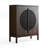 Retro Nut-Brown Solid Wood Sideboard-1177848893