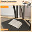 Ensemble de table de salle à manger compact pour 4 personnes avec chanfrein et chaises rembourrées - Mobilier de cuisine et de salle à manger peu encombrant pour petits appartements et maisons-1163565001-1163565007