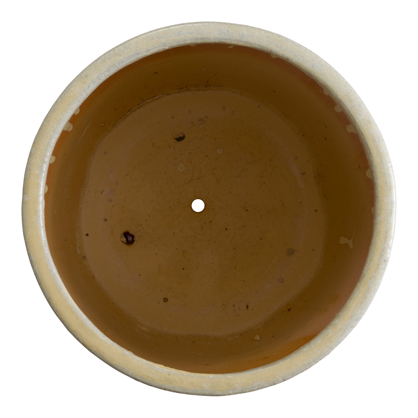 BARREL PLANTER, AMBER, 20" H x 20" W x 20" D