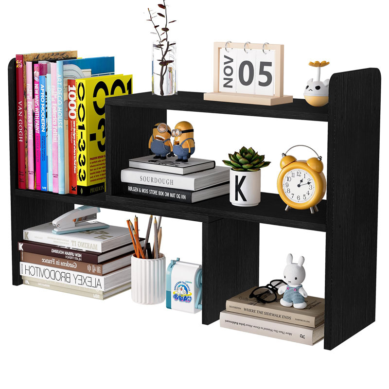 Manufactured Wood Desk Organiser, Black
