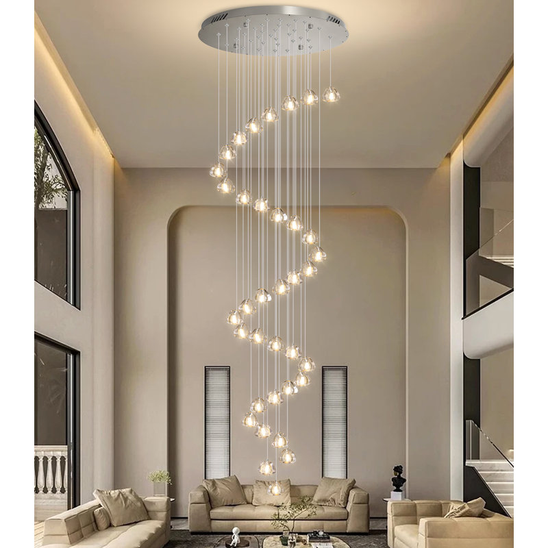 Antila Glam Chandelier Crystal Globe Light