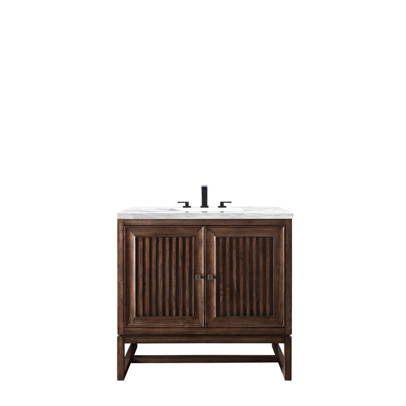 Athens 36'' W Single Vanity, White Zeus, Glossy White, Single-Hole