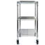 3-Tier Heavy Duty All-Purpose Utility Cart, Chrome