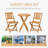Outsunny 3-Piece Acacia Wood Bistro Set