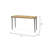 53'' Solid Wood Top Console Table