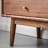 Solid Black Walnut TV Stand with Brass Handles-64774350