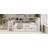 L-Shaped Wooden Daybed With Desk And Storage Bookcase, Corner Bed With Upholstered Headboard And Under-Bed Drawers And LED Light For For Bedroom Living Room-2000598452