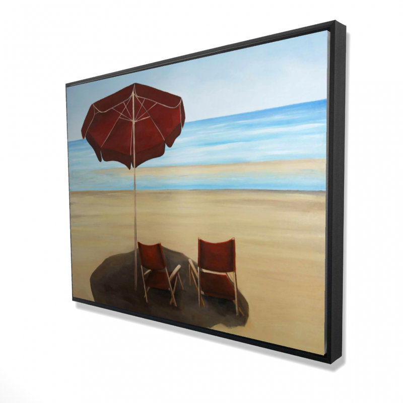 Relax at the beach - Sea Marine Framed Canvas for Home Decor, 49.25" H x 37.25" W
