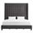 Kaster Upholstered Wingback Bed-27659401-27659403