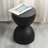 Side End Table, Round Contemporary Accent Table, Small Round Plant Stand