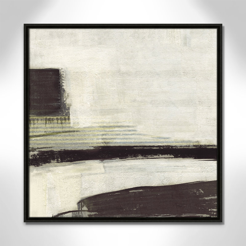 «La Bande Coffee Print» par Sally Swatland, H 25,5 po x l 25,5 po, Espresso