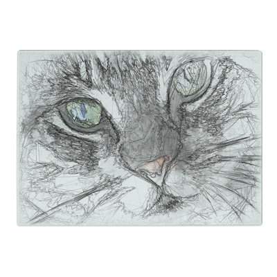 Portrait of a Cat Vol.2 Sketch Chopping Board