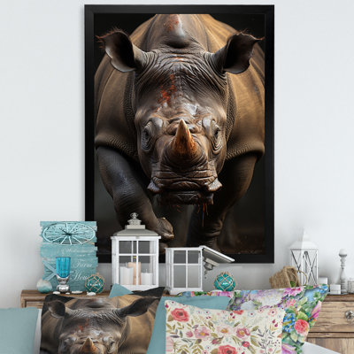 Kimpli " African Rhinoceros Portrait "