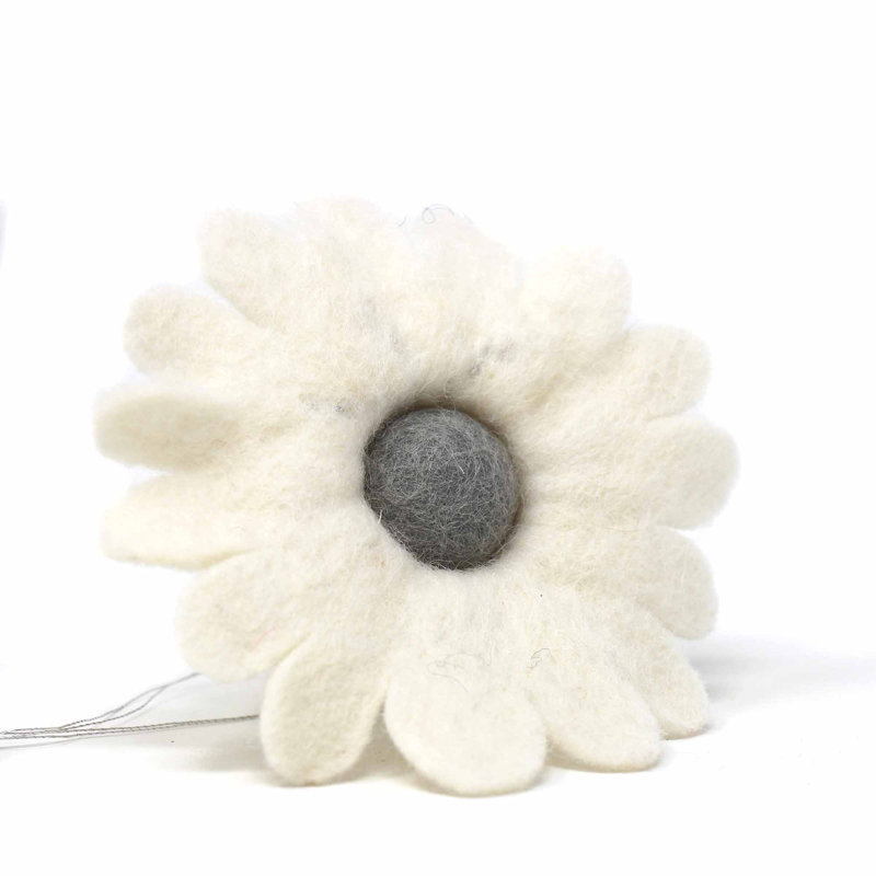 Figurine suspendue en feutre ange, Blanc