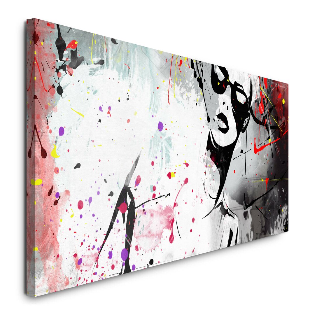 Leinwandbild "Fashion Graffiti - modern" - Kunstdruck