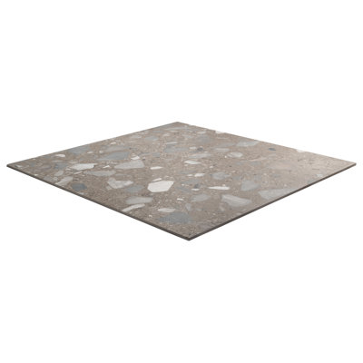 Valenti Grande 35 In. X 35 In. Terrazzo Look Semi-Polished Porcelain Floor And Wall Tile (17.64 Sq. Ft. / Case)