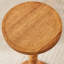 Table de bout ronde en bois massif, table à boissons à piédestal, grand support pour plante-118690974-118690972