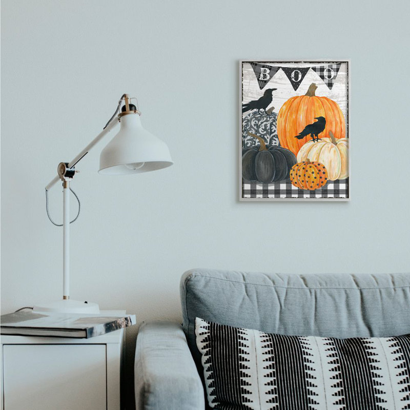 "Lunatique Halloween scene Farm" par Andrea Tachiera, impression d’art graphique, H 20 po x l 16 po x P 1,5 po