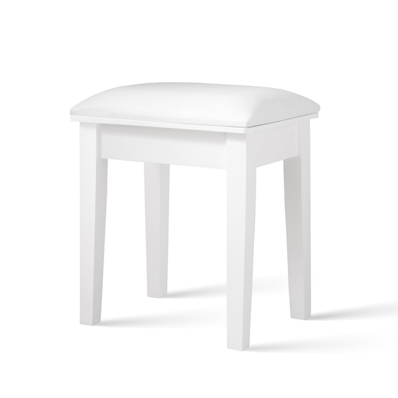 Tabouret de coiffeuse avec coussin et pieds solides