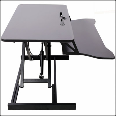 Adjustable Height Standing Laptop Desk, Ergonomic Sit to Stand Workstation with Keyboard Tray for Enhanced Comfort and Productivity