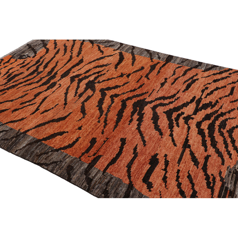 Hand Knotted Wool Area Rug