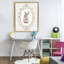 Cadre flottant orné de lapin, design par Christine Simpson Art-535503409-535503410