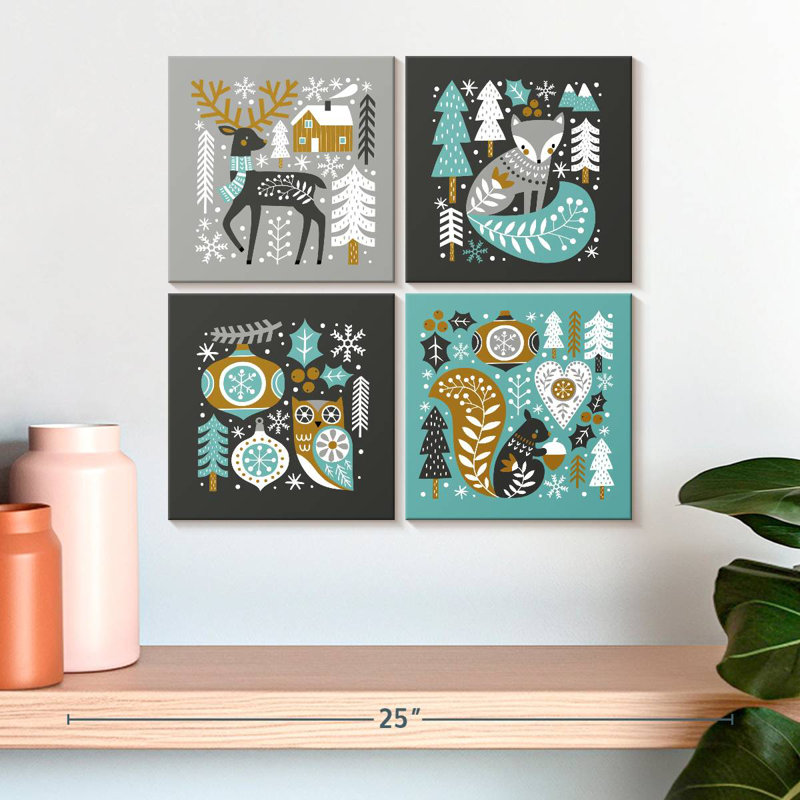 Animaux de Noël scandinaves Lelend, H 18 po x l 18 po