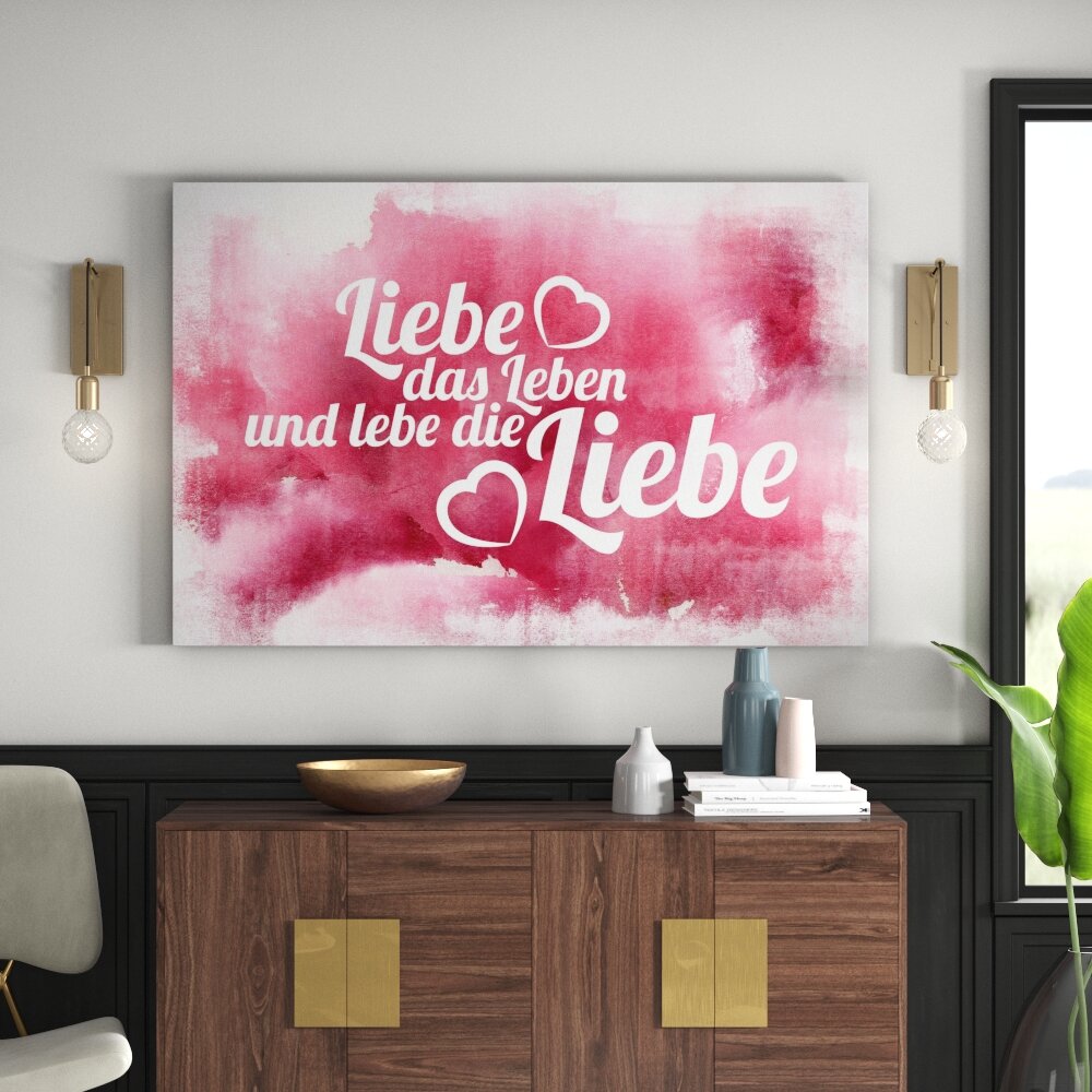 Leinwandbild Liebe das Leben