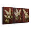 Floral Study Series LXVI - Ensemble de 3 toiles tendues avec châssis - Prêt à être accroché