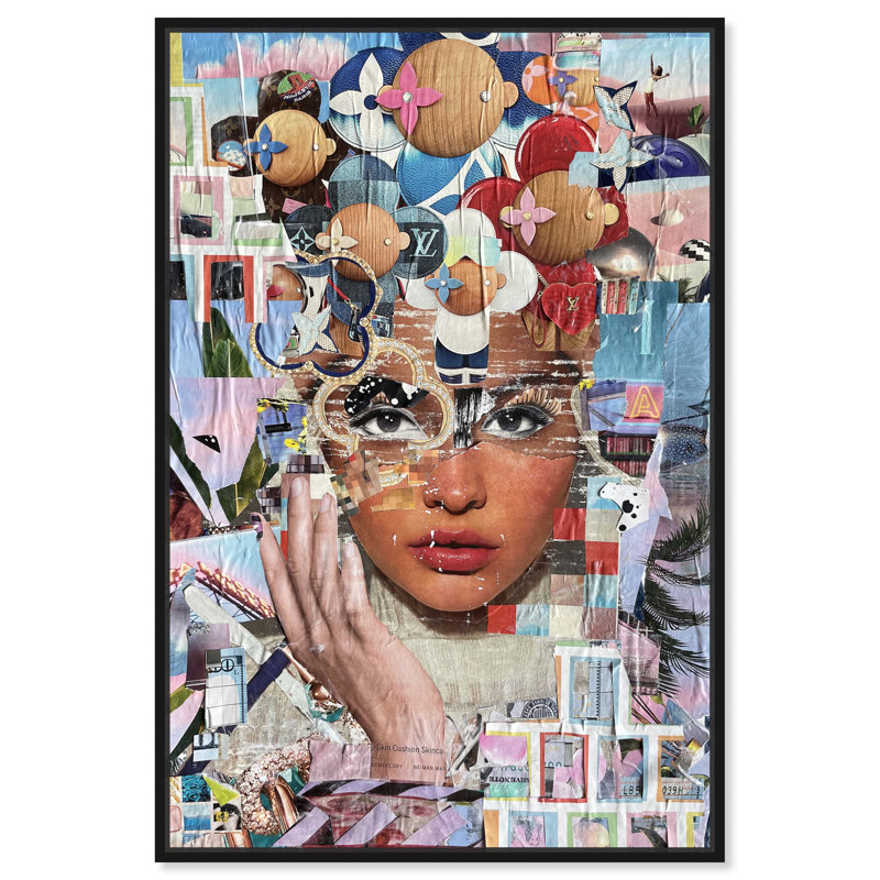 «Royal Lux» par Katy Hirschfeld, impression sur toile, H 30 po x l 45 po, Toile avec cadre noir