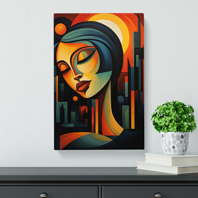 Art Sunset Cubism - Print on Canvas