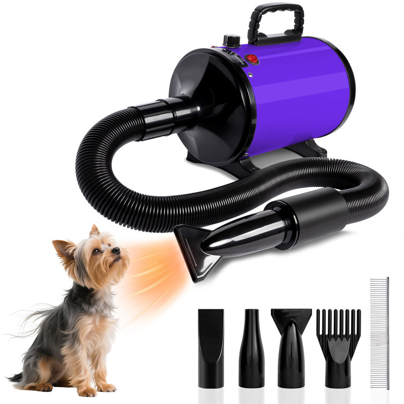 Séchoir à poils haute performance pour animaux de compagnie 2800W P 13 po x l 7,9 po x H 6,7 po - idéal pour les chiens de toutes tailles