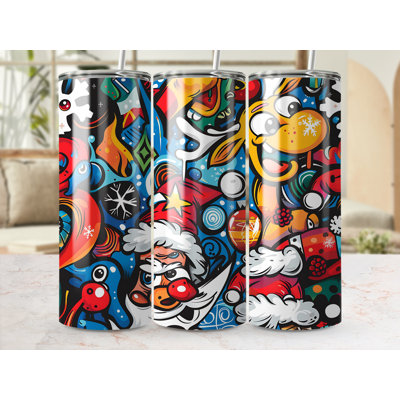 Choose Handmade Tumblers 591ml Vacuum Insulated Stainless Steel (18/8) Travel Tumbler with Straw