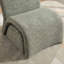 Fauteuil rembourré moderne avec repose-pieds en chenille