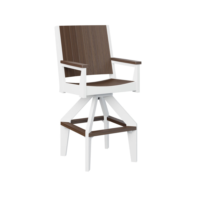 Fauteuil pivotant très haut Berlin Garden, Imbuia, 28.5"