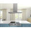 Zephyr Roma 36 in. 600 CFM Island Mount Range Hood with LED Light in Stainless Steel