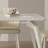 Modern simple white rock plate dining table set-106324815