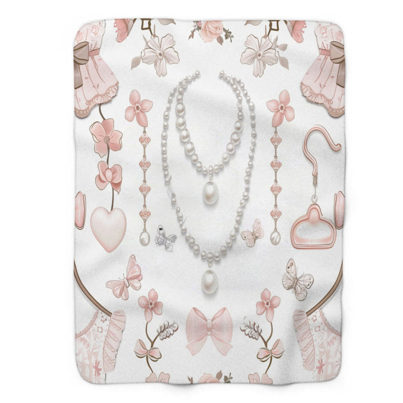 Charm rose - couverture de qualité supérieure 1 pièce, L 60 po x L 80 po