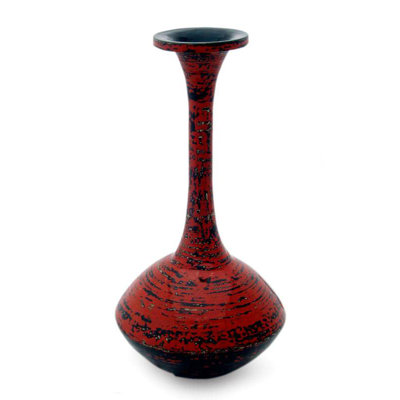 Elfrida Handmade Wood Table Vase