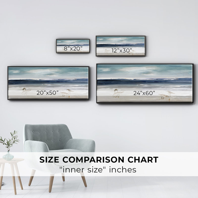 Sandpiper Bay - toile encadrée, 24" H x 60" W