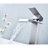Single Handle Bathroom Sink Faucet Featuring Waterfall Spout And Pop - Up Drain  No Overflow , Stainless Steel With Brushed Nickel Finish, Gentle Stable Stream, Easy To Use Water Flow Temperature-125170488