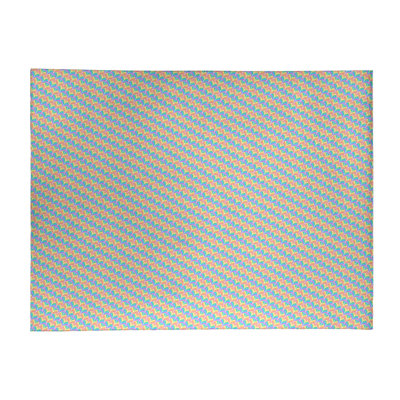 Tapis bleu royal/jaune/pérou